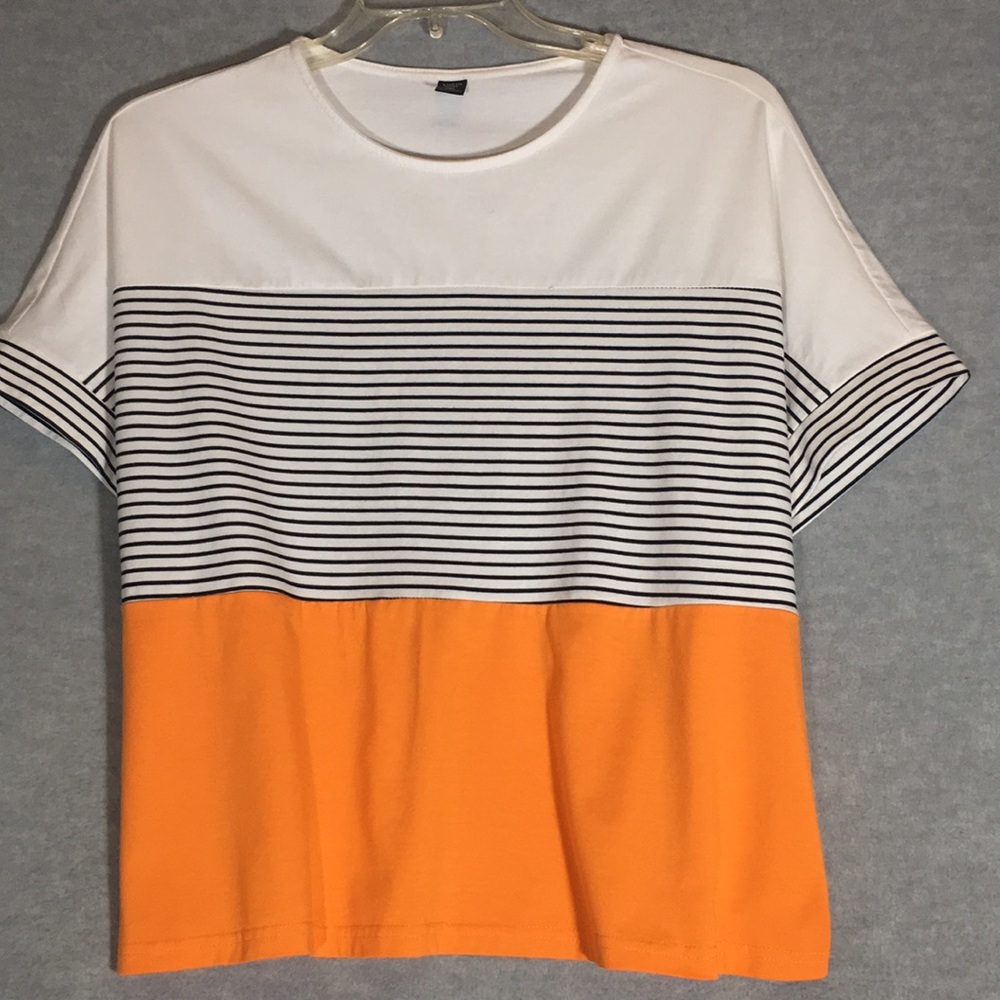 SHEIN CURVE Cruise Vaca Boxy Fit Spring/Summer Oversized Relaxed Fit Crop Style